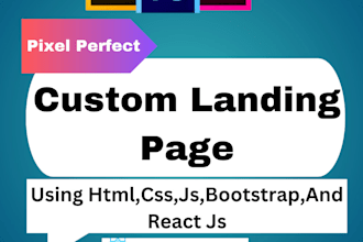 create your custom responsive landing page website