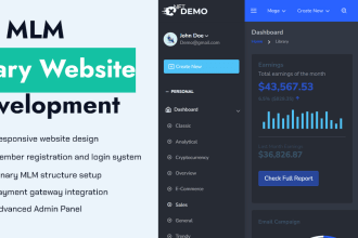 develop binary MLM website