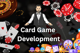 design and develop multiplayer poker, rummy, teen patti and blackjack games