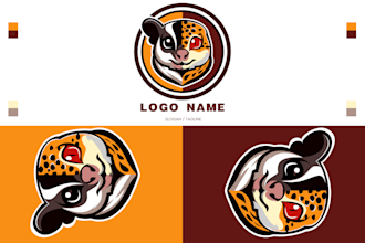 create modern football logo