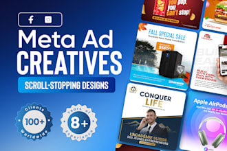design high converting facebook and instagram ad creatives