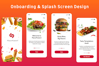design stunning onboarding screen for android or IOS app