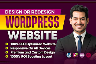 be website builder for wordpress website design or wordpress website development