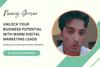 provide you warm leads for your digital marketing agency