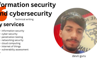 write about information security, cybersecurity, iot and ai