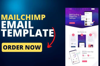 design and code professional mailchimp email template newsletter