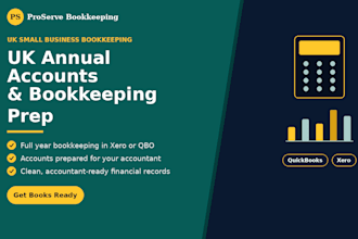 prepare UK annual accounts and bookkeeping records