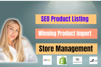 do shopify product uploads and woocommerce product uploads, ebay lister