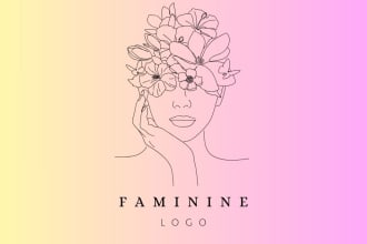 design customized feminine logo