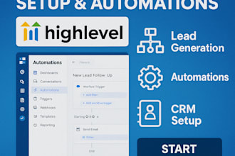 build go high level CRM and automations