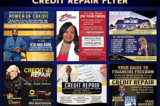 do credit repair flyer, credit score or instagram flyer