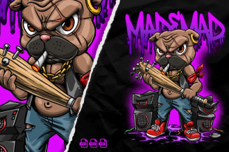 make amazing cartoon streetwear design for your clothing