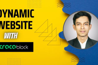 build dynamic wordpress website by crocoblock, jet engine, elementor pro