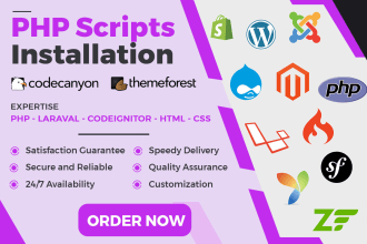 install and setup any PHP script on your server