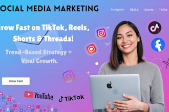 manage your social media with trend based strategy and monthly growth plan