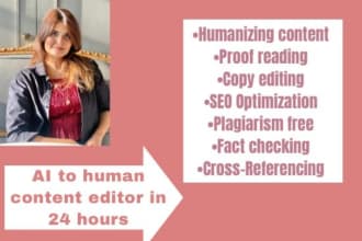 professionally proofread and edit your ai content within 24 hours