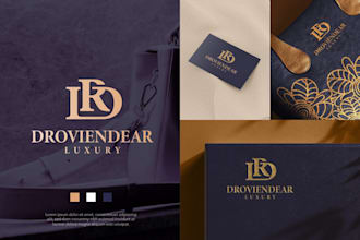 do modern minimalist luxury business logo design for your brand