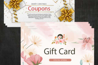 design gift card voucher coupon loyalty card credit card