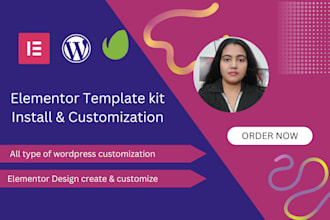 install, edit and customize elementor template kits