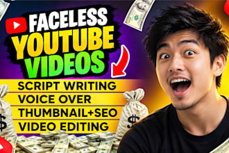 be faceless video editor and create faceless youtube videos