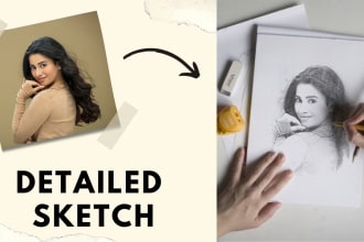 draw your portrait into pencil sketch