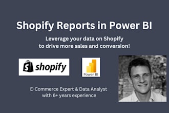 create power bi dashboards for your shopify store