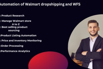 automate your walmart  two step dropshipping and wfs process