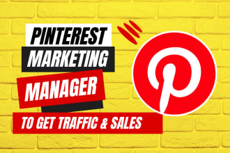 be your pinterest SEO and marketing manager to boost business