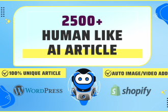 generate bulk ai article for wordpress and shopify website
