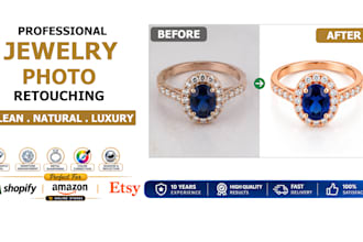 professionally retouch jewelry photos for ecommerce and brands