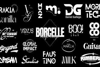 design hip hop, dj music, band logo or in typography style