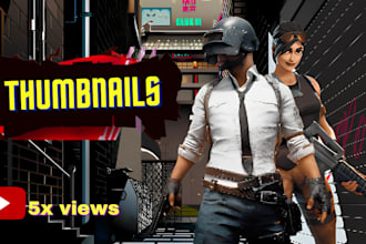make professional thumbnail design for youtube  social media