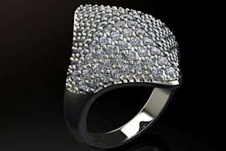create 3d cad jewelry design and do stunning rendering