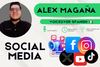 record voiceovers for tiktok, reels and shorts in spanish