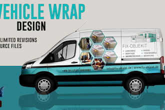do car wrap design, vehicle wrap design, van wrap design