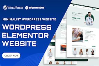 design elegant minimalist wordpress website with elementor