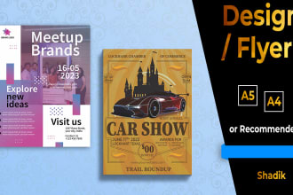 design promotional flyer for your business