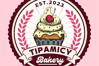 do attractive confectionery business cakes and cookies logo