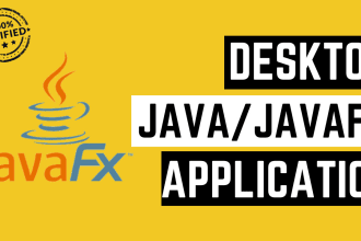 develop desktop application using java and javafx