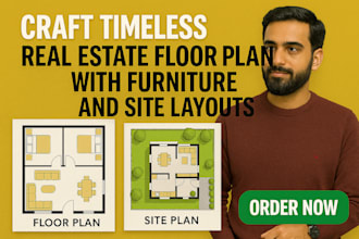 create 2d colored floor plans, furniture layout for airbnb or real estate