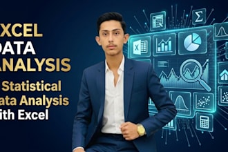excel data analysis or statistical data analysis with excel