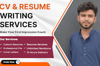 write and update your cv as well as cover letter and linkedin professionally