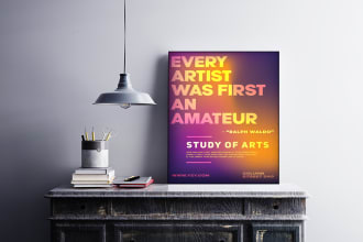 design typography poster and quote poster within 24hrs