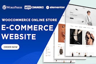 develop woocommerce online store ecommerce website with product SEO