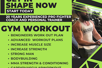 create a personalized gym workout plan