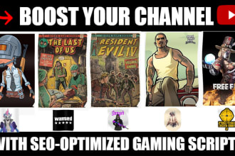 boost your channel with SEO optimized gaming video scripts