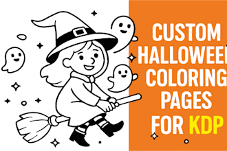 create halloween coloring pages for kids for your amazon kdp
