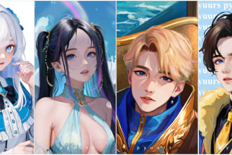 draw you or your original character with my style