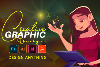 do professional graphic design image editing vector art illustration logo banner