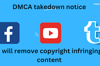 report fb, instagram, tiktok, youtube, twitter under dmca